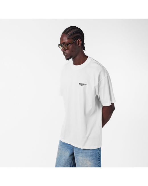 Represent White Owners Club Oversized Fit T-Shirt for men