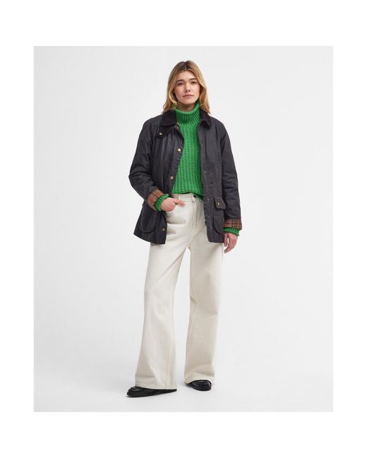 Barbour Black Beadnell Wax Jacket