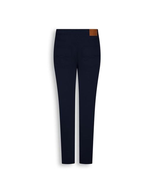 Gieves & Hawkes Blue Straight Leg Trousers for men