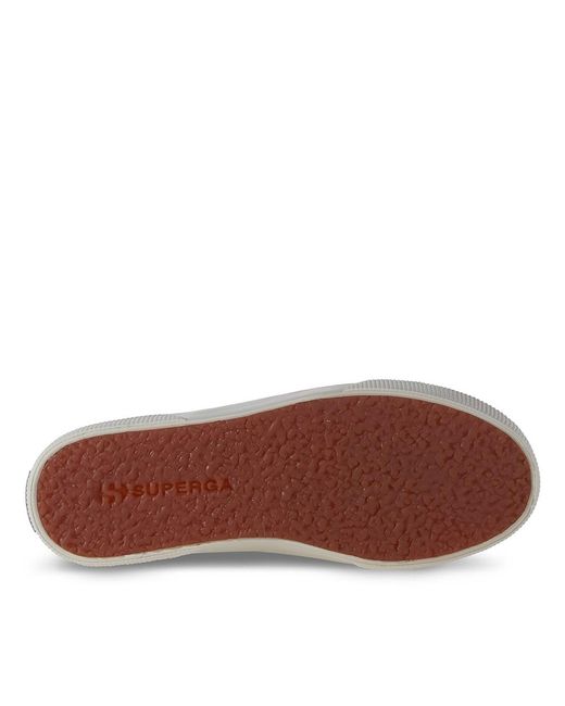 Superga Blue Platform Canvas Trainers