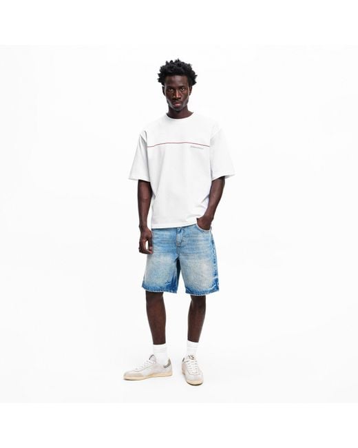 DSquared² White Dsq Line Oversized T-Shirt for men