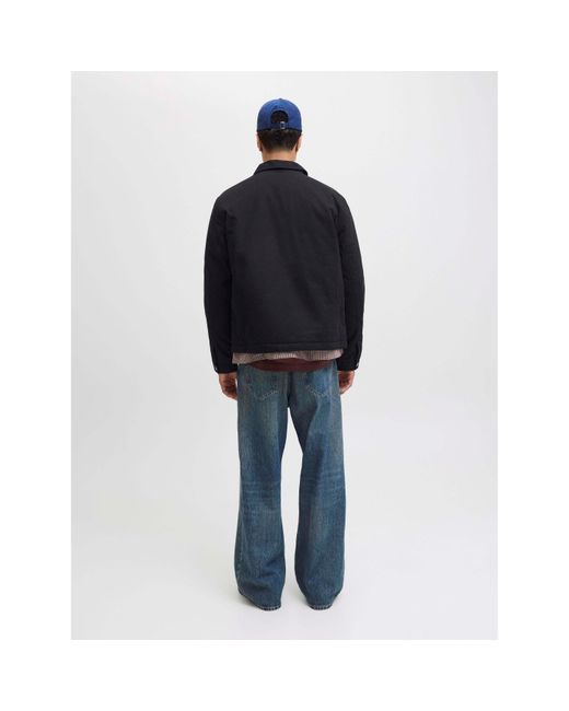 Jack & Jones Black Dover Worker Jacket for men