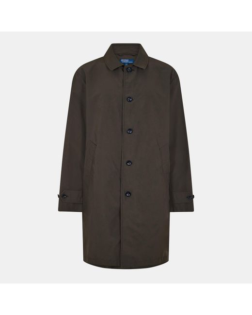 Ralph Lauren Black Pn Sports Trench Coat for men