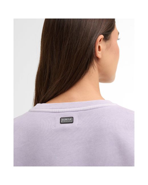 Barbour Purple Crew Sweatshirt
