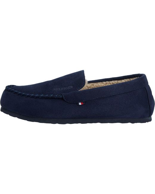Tommy Hilfiger Blue Driver Moccasin Slippers for men