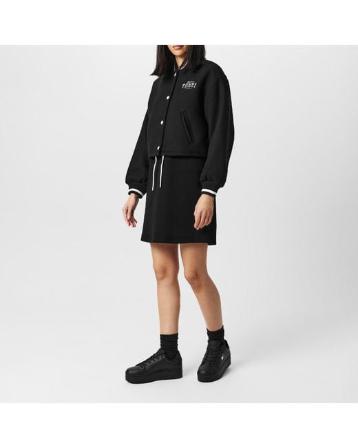 Tommy Hilfiger Black Essential Icon Flatform Trainers