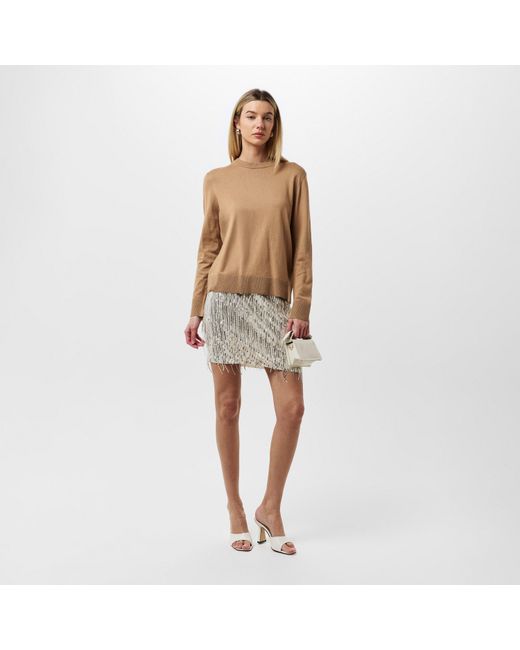Boss White C_Vinges Mini Skirt