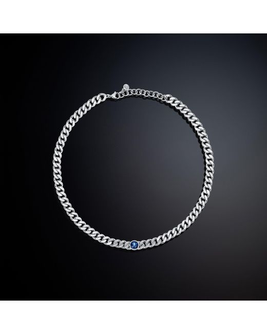 Chiara Ferragni Blue Chain Necklace