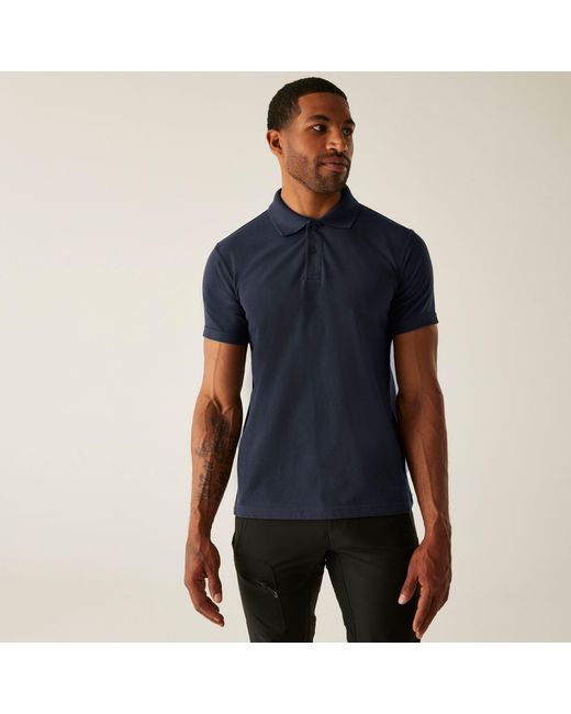 Regatta Blue Pro 50/50 Pique Polo for men