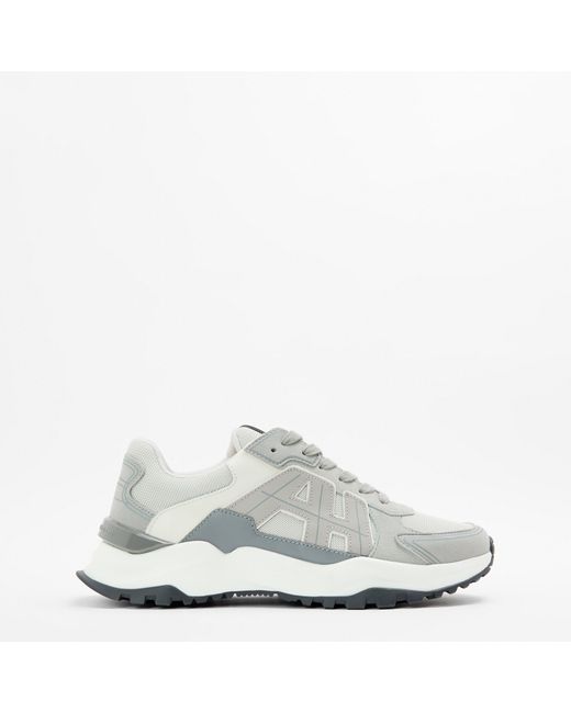 Android Homme White Multi-Material Chunky Trainers for men