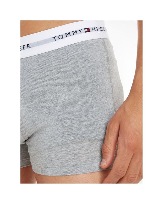Tommy Hilfiger White 3-Pack Logo Waistband Trunks for men