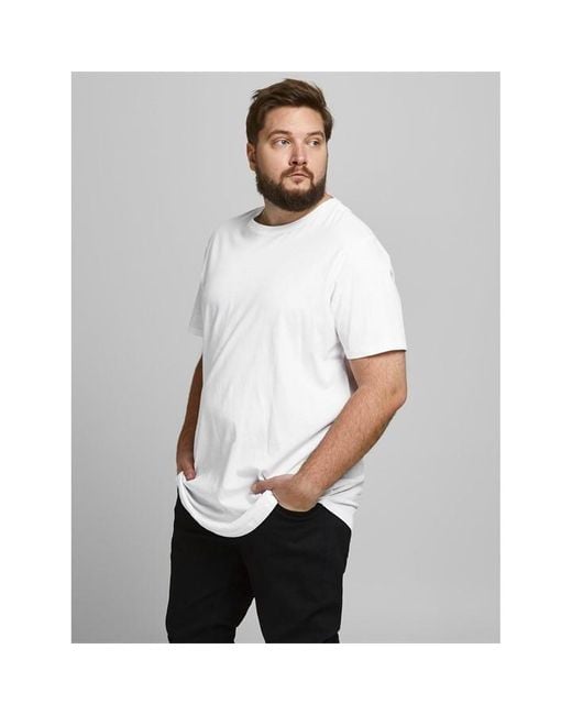 Jack & Jones Gray Noa T-shirt Plus Size for men