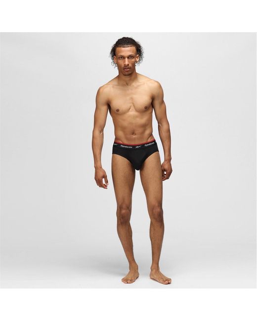 Reebok Black 3 Pack Performance Briefs for men