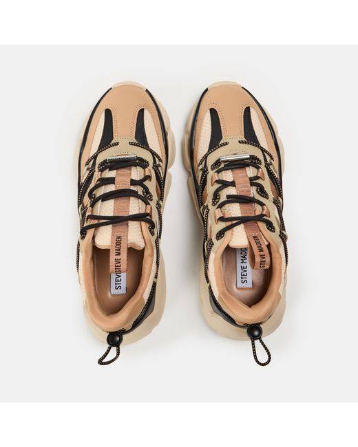 Steve Madden Natural Spectator Low-Top Trainers