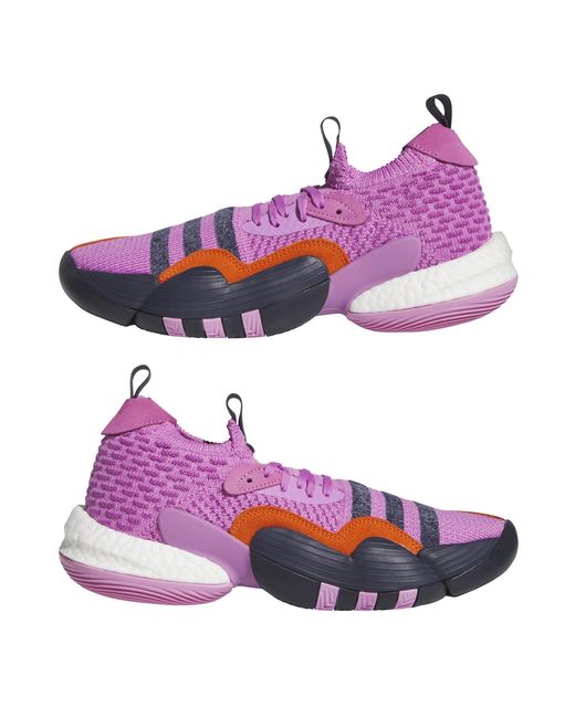 Adidas Purple Trae Young Basketball Trainers for men