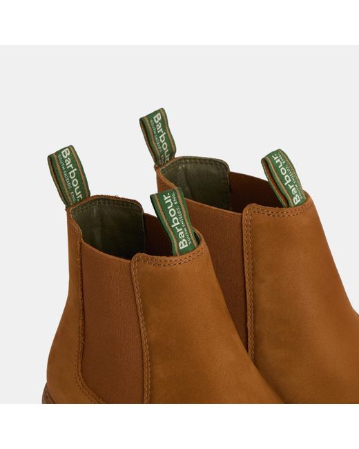 Barbour Brown Farsley Chelsea Boots for men