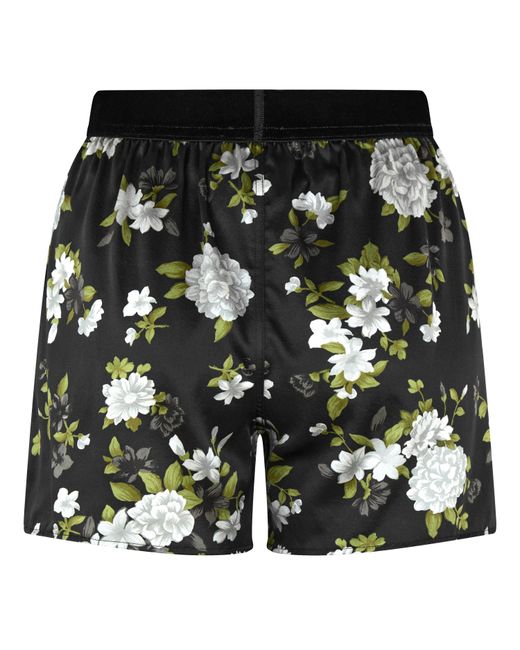 Tom Ford Green Logo Waistband Silk Boxers