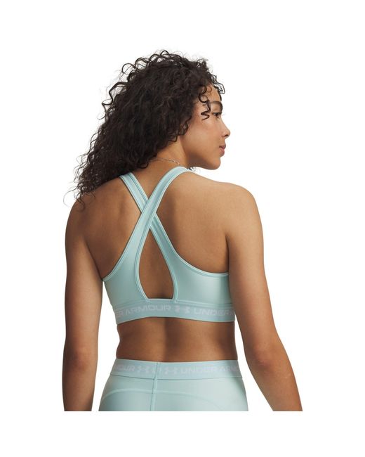 Under Armour Blue Crossback Medium Impact Sports Bra