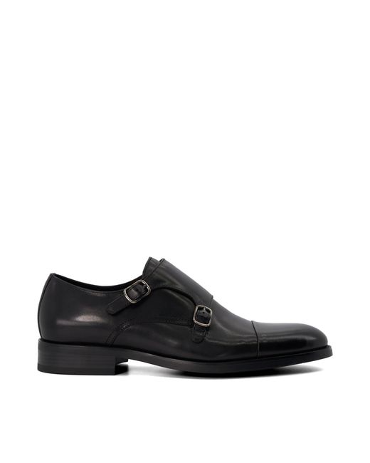 Dune Black Sullivan Monk Shoes for men