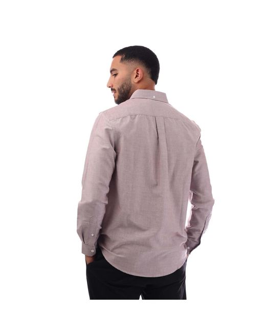 Farah Purple Boxworth Shirt for men
