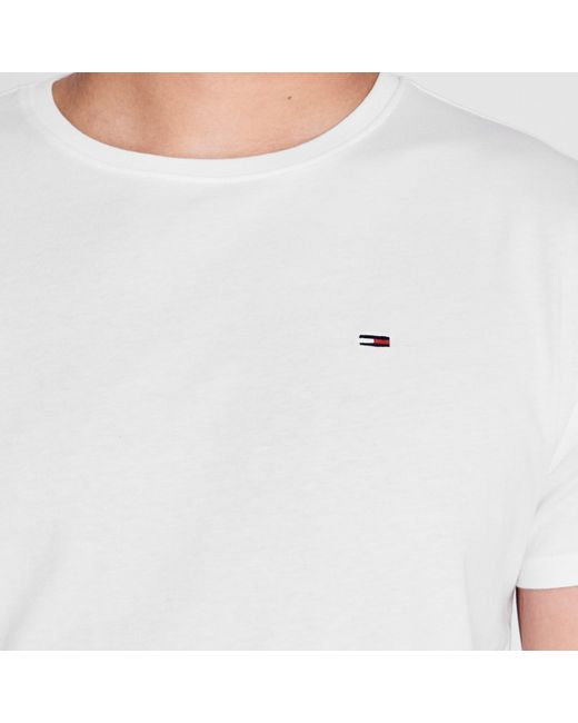 Tommy Hilfiger White Original Crew Neck Tee for men