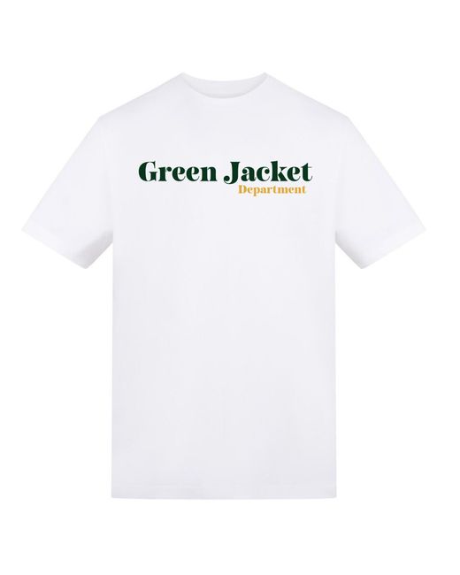 AWD White Adults Printed Golf Masters Tee