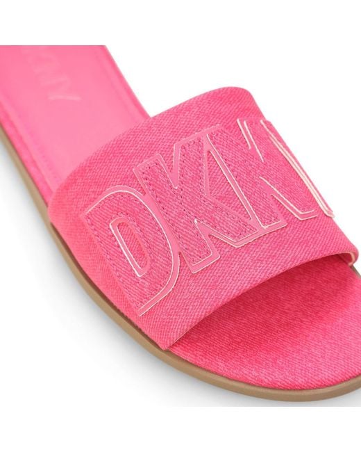 DKNY Pink Willow Flat Sandal