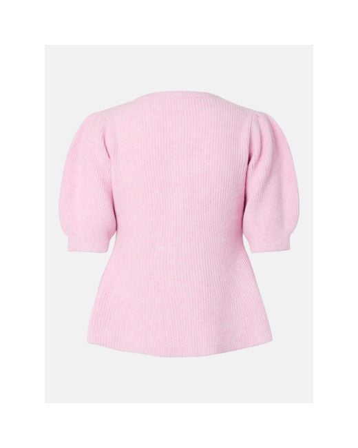 Pieces Pink Ss Puff Knt C Ld63