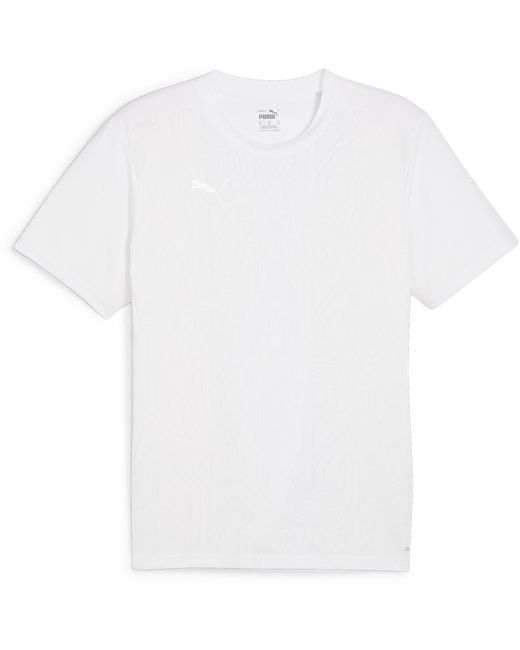 PUMA White Teamfinal Training Short-Sleeve Performance T-Shirt for men