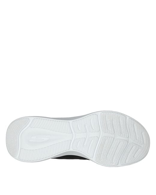 Skechers Blue Hotmelt Overlay Mesh Lace Up W Slip On Trainers