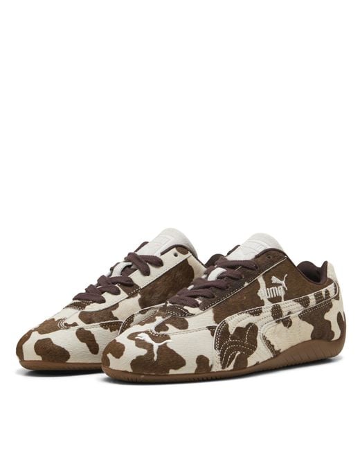 PUMA Brown Speedcat Pony Low-Top Trainers