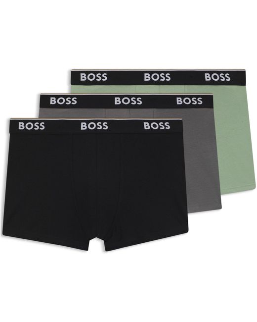 Boss Black Bodywear 3-Pack Boxer Shorts With Logo Detail for men