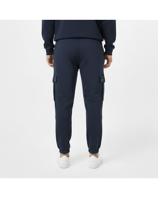 Jack Wills Blue Script Cargo Cotton Ribbed Cuffs Joggers for men