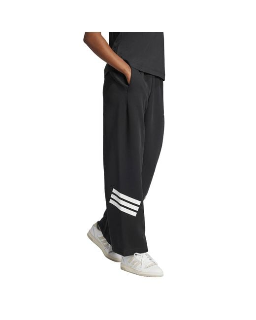 Adidas Black Open Hem Fleece Joggers