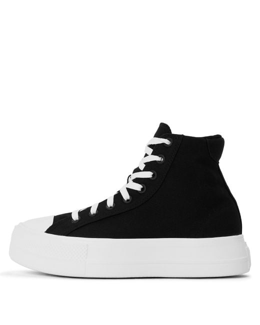 Converse Black Day One Pit Canvas High-Top Trainers