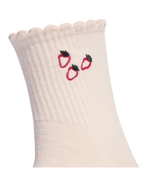 Adidas White Graph Sock 3P 99