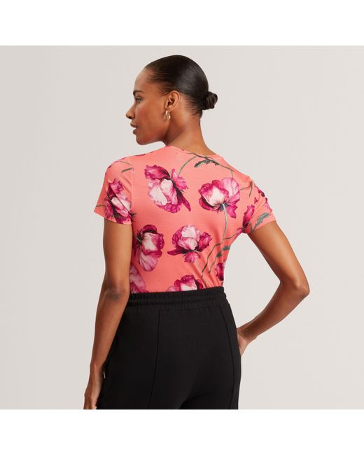 Ted Baker Pink All Over Print Tee