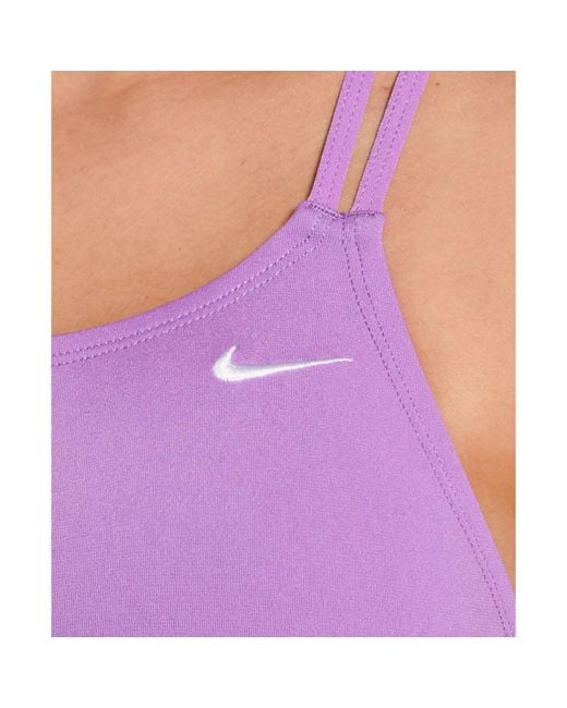 Nike Purple Spider Back Swimsuit