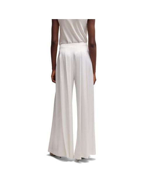 Boss White Tetosa Trousers