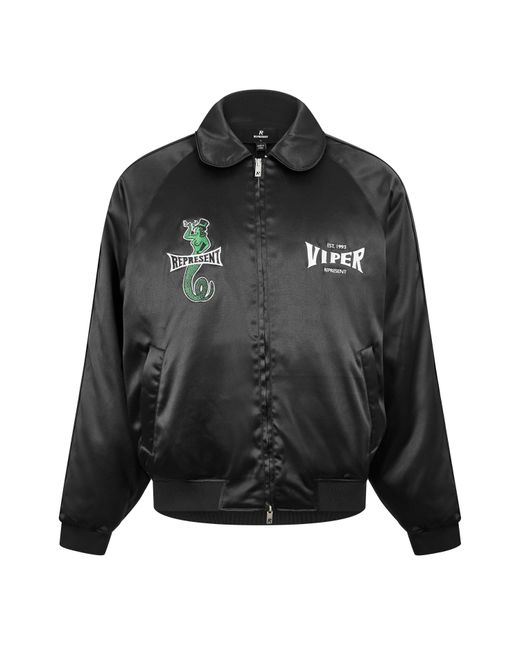 Represent Black Varsity Jacket for men