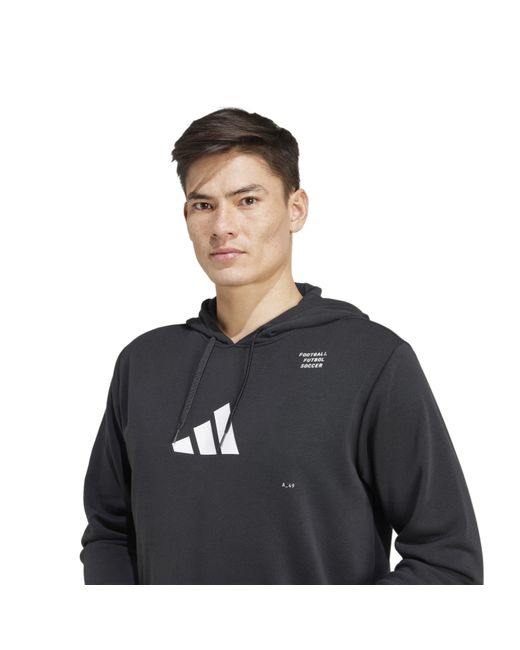 Adidas Blue Performance Hoodie for men