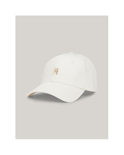Tommy Hilfiger White Tommy Ess Chic Cap Ld43
