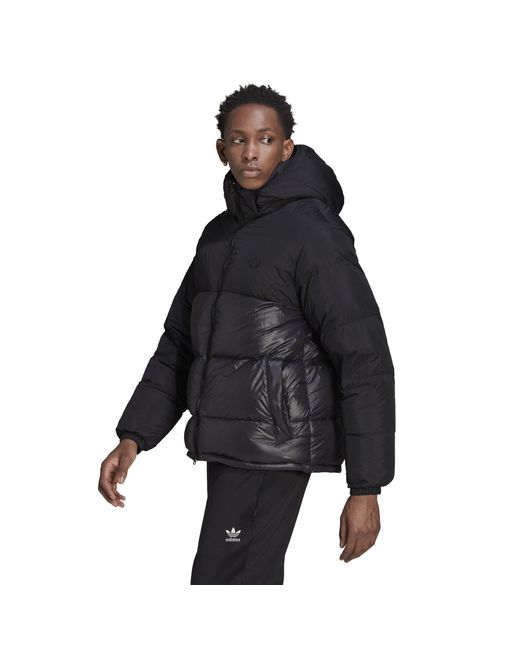 Adidas Originals Gray Regen Long Sleeve Puffer Jacket for men