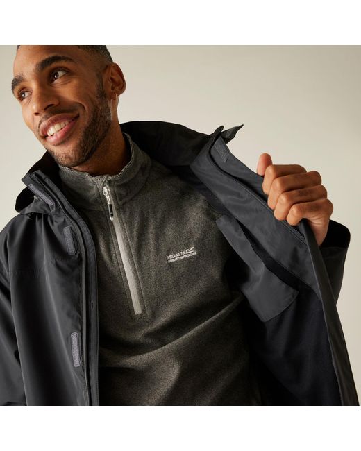 Regatta Black Matt Ii Waterproof Isotex Jacket for men
