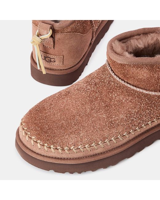 Ugg Brown Biarritz Slip-On Snug Boots