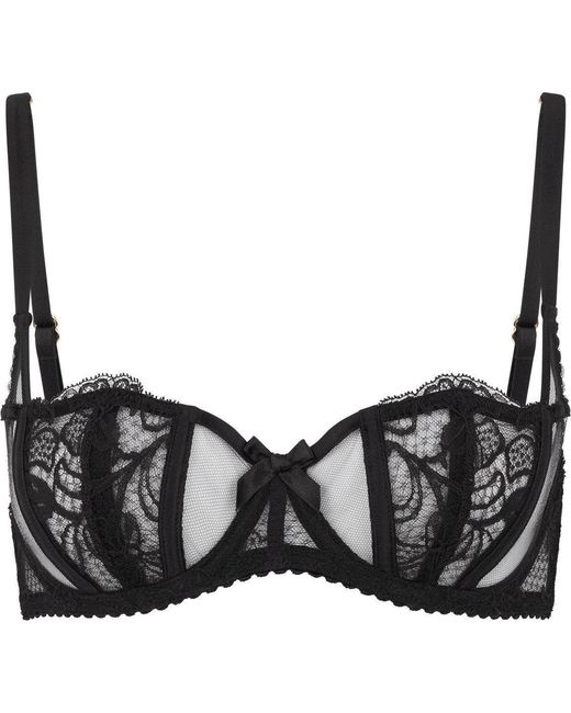 Agent Provocateur Black Rozlyn Balconette Underwired Bra