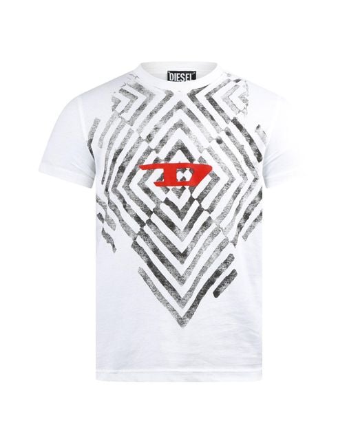 DIESEL White T-Reg T-Shirt for men