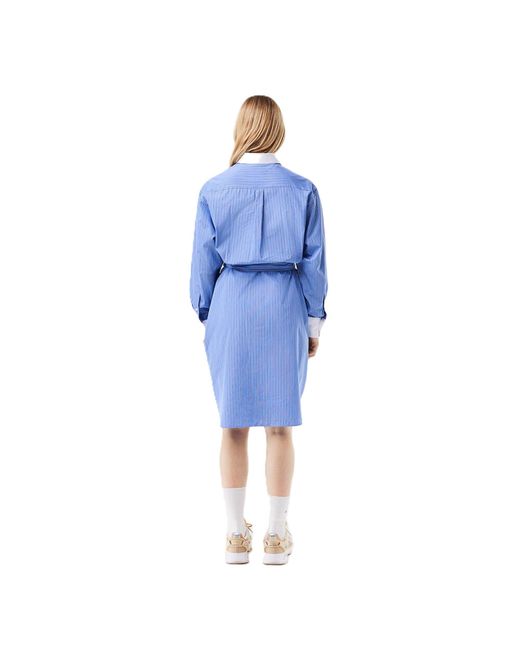 Lacoste Blue Long Sleeve Dress Shirt