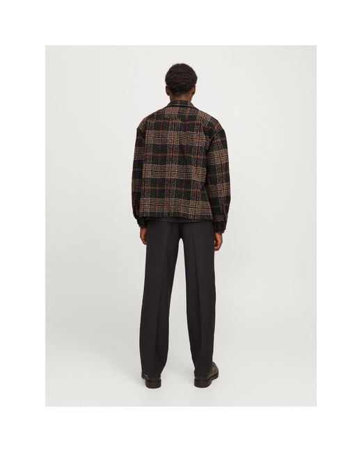 Jack & Jones Black Boucle Overshirt for men