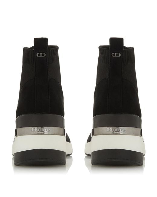 Dune Black Engel Ladies Slip On Trainers